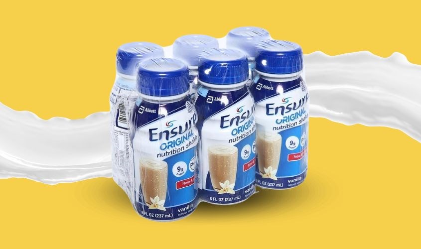 Thùng 24 chai sữa bột người lớn pha sẵn Ensure Original hương vani 237 ml