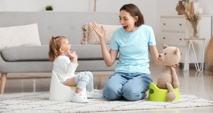 Các bước dạy trẻ ngồi bô