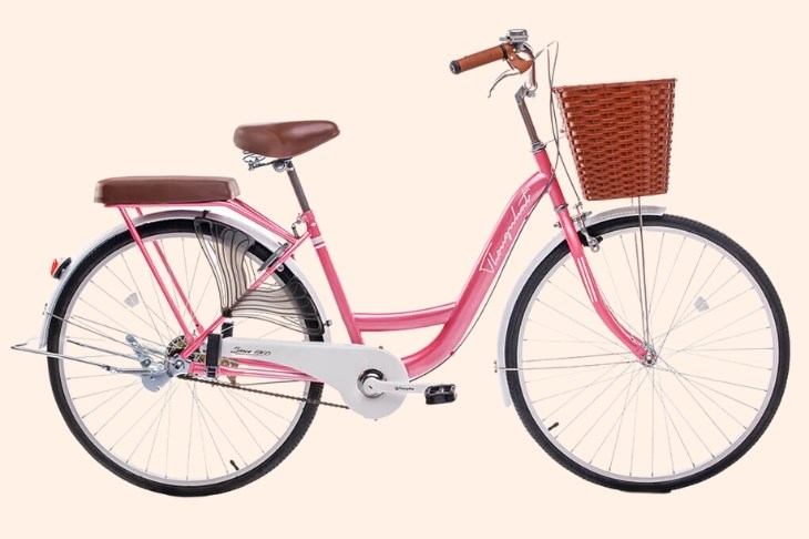 Xe đạp đường phố City Thống Nhất New 26 26 inch có kiểu dáng thanh lịch và trẻ trung, phù hợp để các bạn nữ sinh đi học hay di chuyển thường ngày