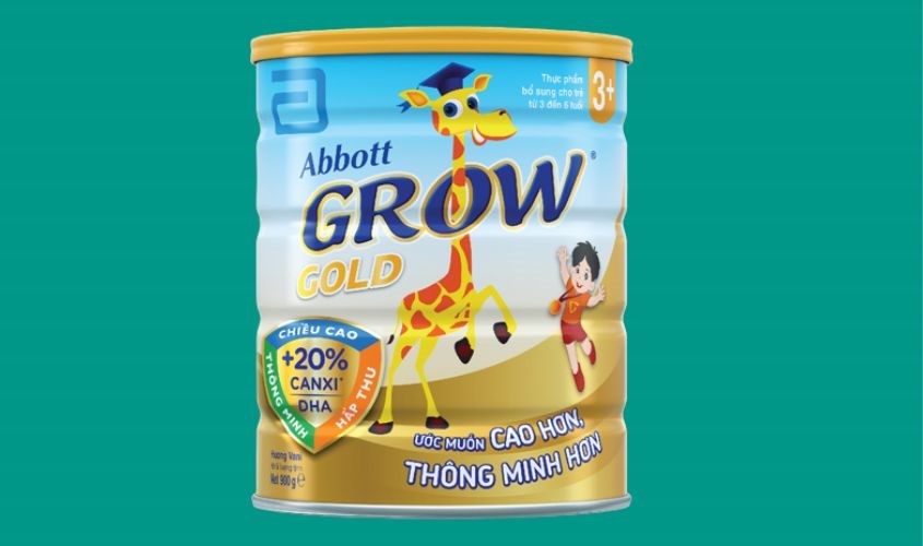 Sữa bột Abbott Grow Gold 3+ hương vani 900g (3 - 6 tuổi)