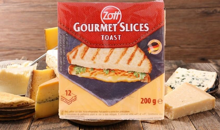 Phô mai Zott Toast gói 12 lát 200g