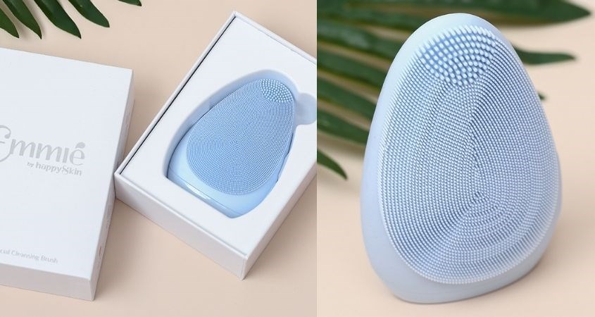 Máy rửa mặt Emmié Facial Cleansing Brush Sky Blue ngăn ngừa vi khuẩn và thải độc da hiệu quả