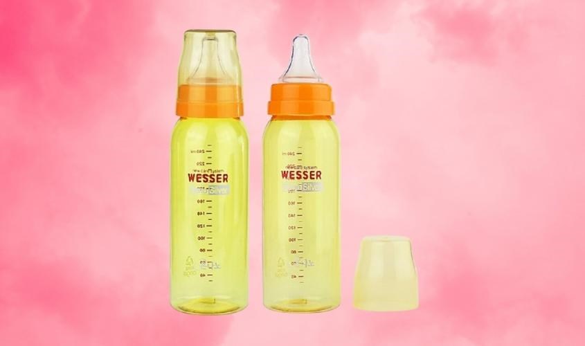 Bình sữa Wesser Nano Silver có dung tích, kiểu dáng đa dạng