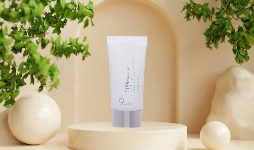 Kem chống nắng chống lão hóa và dưỡng trắng 9 Wishes Sun Moisturizer SPF 50+ PA+++ 50 ml