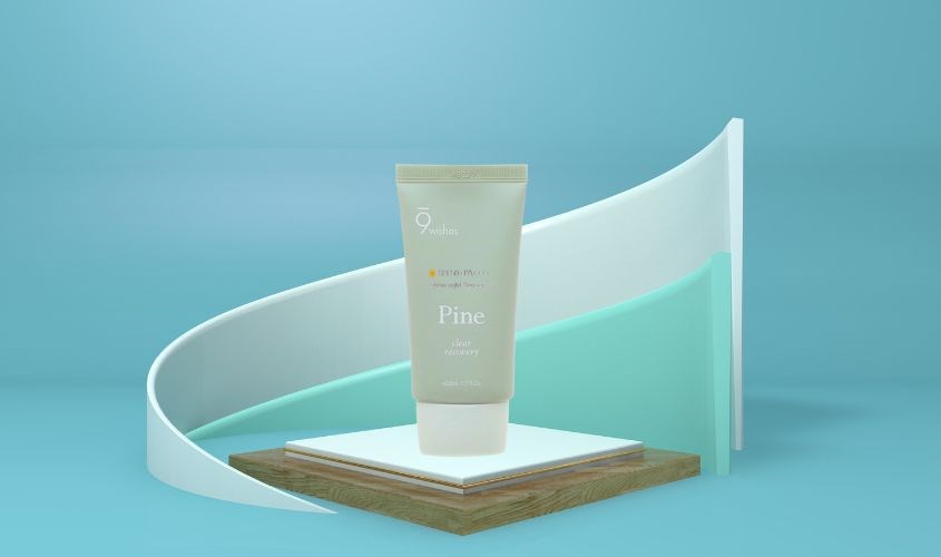 Kem chống nắng thanh lọc và phục hồi da 9 Wishes Pine SPF 50+ PA++++ 50 ml 