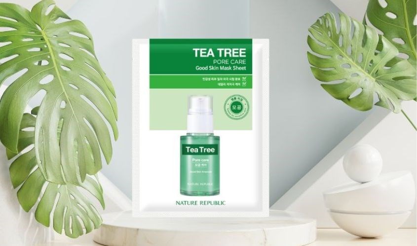 Mặt nạ Tràm Trà kháng viêm, kiểm soát bã nhờn Nature Republic Good Skin Tea Tree 24g