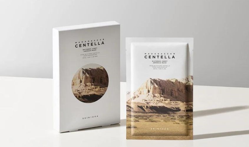 Mặt nạ giấy Rau Má dưỡng ẩm, làm dịu da Skin1004 Madagascar Centella Watergel Sheet Ampoule 25 ml