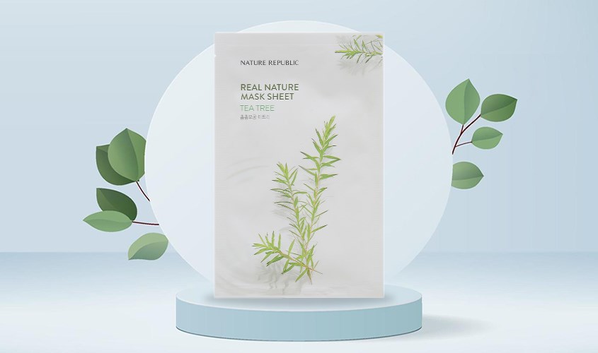 Mặt nạ giấy Tràm Trà cấp ẩm và làm dịu da Its Skin Tea Tree Balance 18g