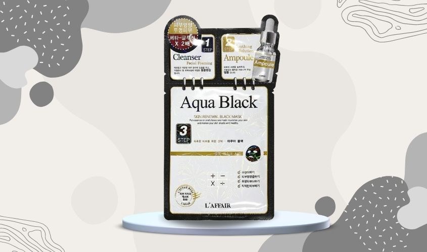 Mặt nạ giấy 3 bước Quả Mâm Xôi cấp ẩm, làm đều màu da Rainbow L