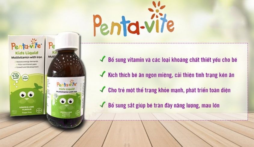 vitamin tổng hợp Pentavite có chứa nhiều thành phần sắt Pentavite Multivitamins có chứa nhiều thành phần sắt