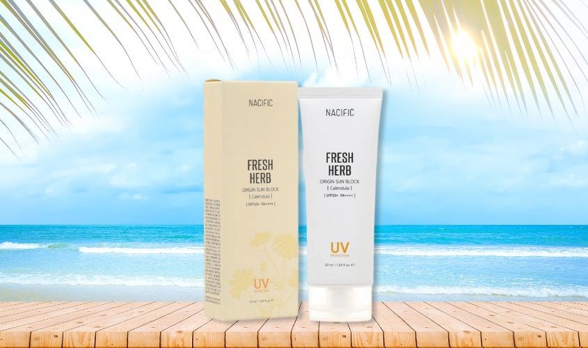 Kem chống nắng làm dịu và phục hồi da Nacific Fresh Herb SPF 50+ PA++++ 50 ml