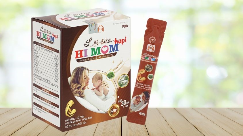 Lợi sữa Hapi Hi Mom hỗ trợ tăng tiết sữa 30 gói