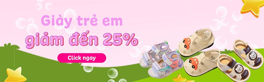 Giày trẻ em giảm đến 25%