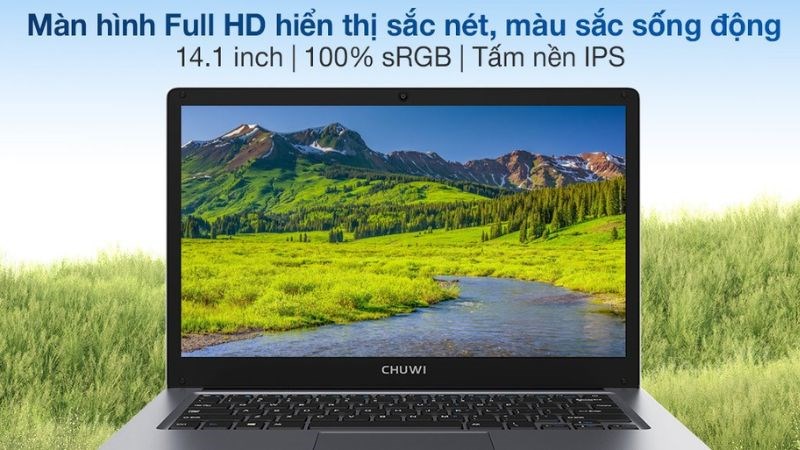 Laptop CHUWI HeroBook Pro N4020 với màn hình 14.1 inch rõ nét