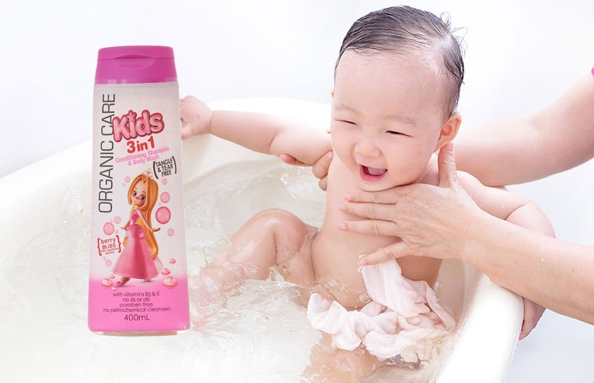 Tắm gội cho bé Organic Care Berry Bliss 3 trong 1 400 ml