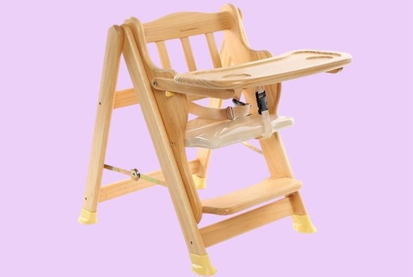 Ghế ăn cho bé Autoru AUHC01 (dưới 2 tuổi) - Màu gỗ