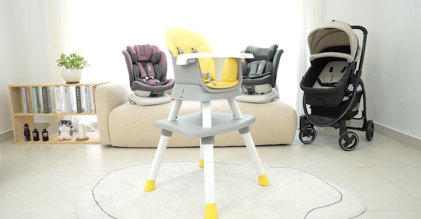 Ghế ăn cho bé Zaracos Leeroy 3306 (6 tháng - 10 tuổi) - Màu vàng xám