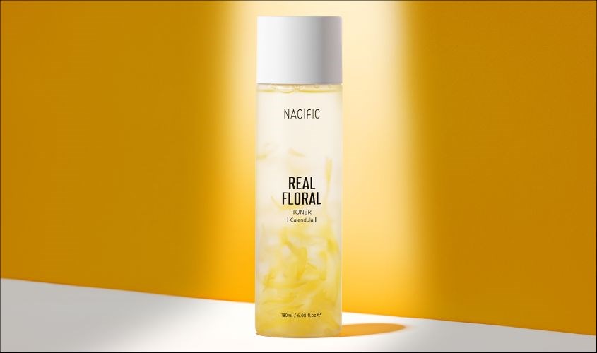 Toner làm dịu da Nacific Real Floral Calendula chiết xuất Hoa Cúc 180 ml