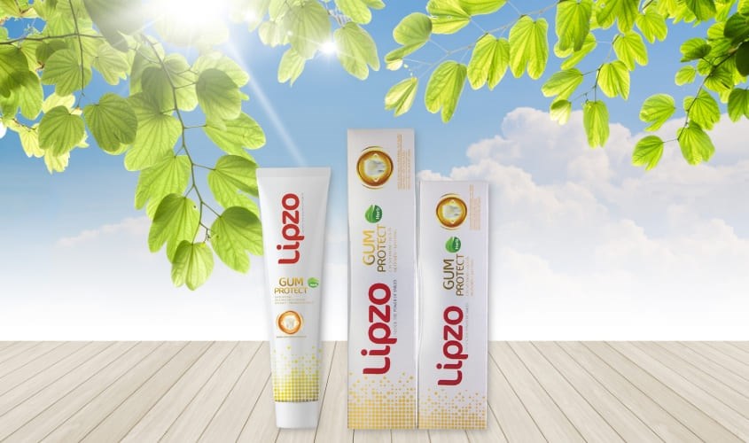 Kem đánh răng từ 6 tuổi Lipzo Herb Gum Protect hương thảo dược thơm mát 185g