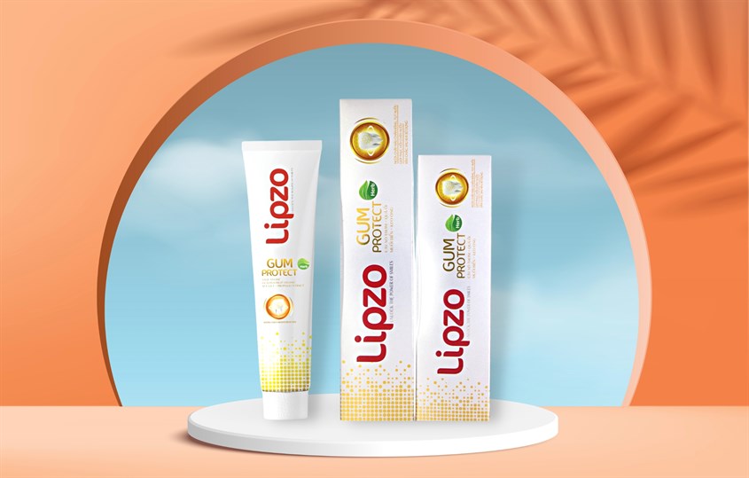 Kem đánh răng từ 6 tuổi Lipzo Herb Gum Protect hương thảo dược thơm mát 185g