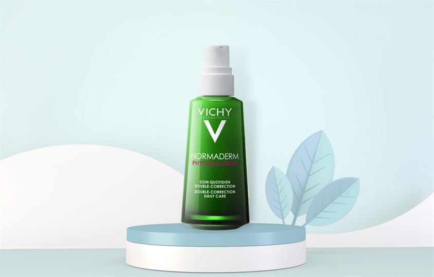 Gel sữa giảm mụn và che khuyết điểm cho da mụn Vichy Normaderm Phytosolution 50 ml