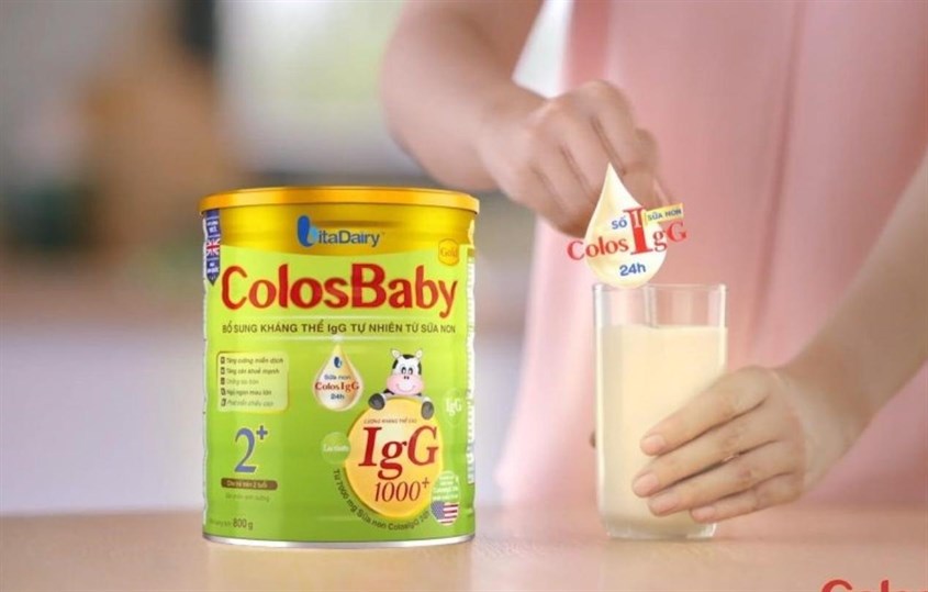 Pha sữa ColosBaby ở nhiệt độ 40-45 độ C là thích hợp nhất