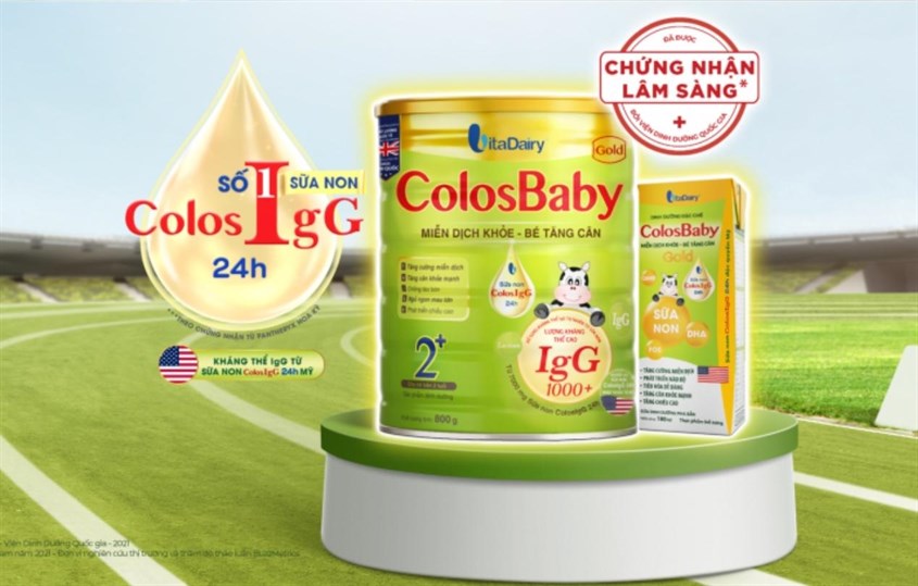 Sữa Colosbaby có giá bán niêm yết theo hãng Vitadairy