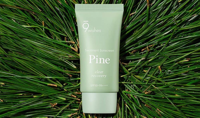 Kem chống nắng thanh lọc và phục hồi da 9 Wishes Pine SPF 50+ PA++++ 50 ml