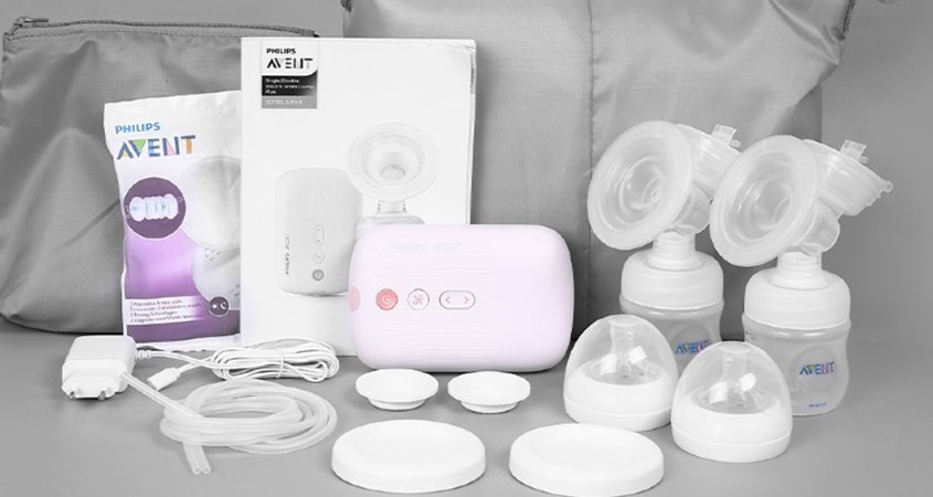 Máy hút sữa điện đôi Philips Avent Eureka SCF393.11