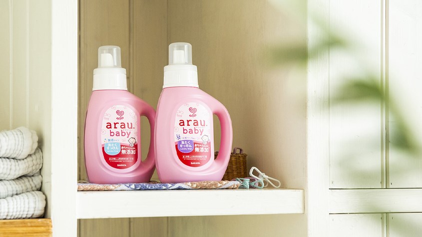 Nước giặt cho bé Arau Baby hương thảo mộc với thành phần hoàn toàn tự nhiên