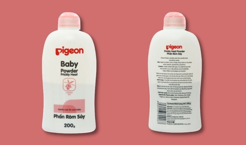 Phấn rôm cho bé Pigeon Prickly Heat 200g