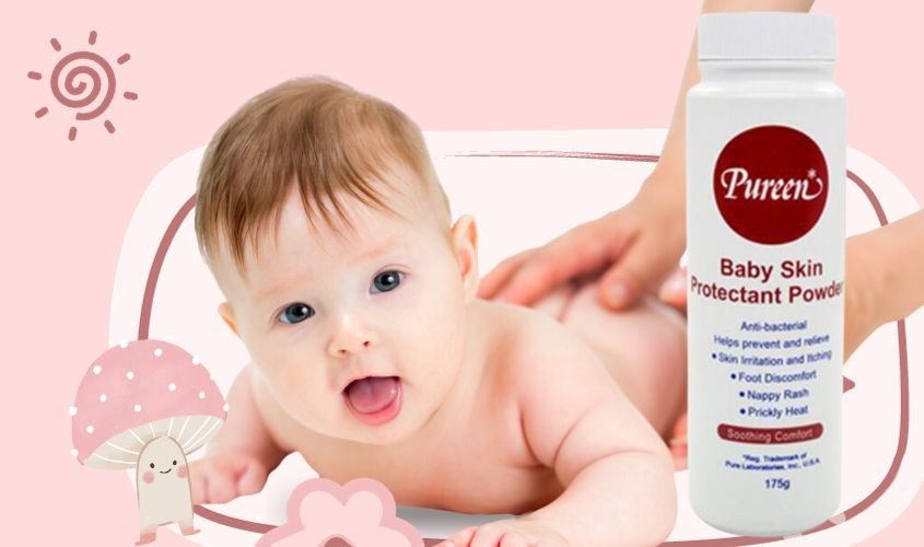 Phấn rôm cho bé Pureen Baby Skin Protectant Powder 175g