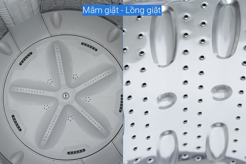 Máy giặt Whirlpool 10.5 kg VWVC10502FS có lồng giặt bằng thép không gỉ chống ăn mòn hiệu quả