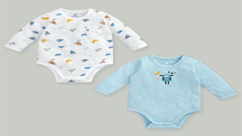 Set bodysuit Lullaby NH687P màu xanh