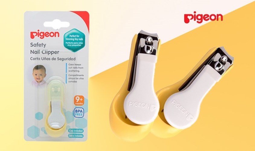 Bấm móng tay Pigeon làm từ nhựa thông ABS an toàn cho trẻ