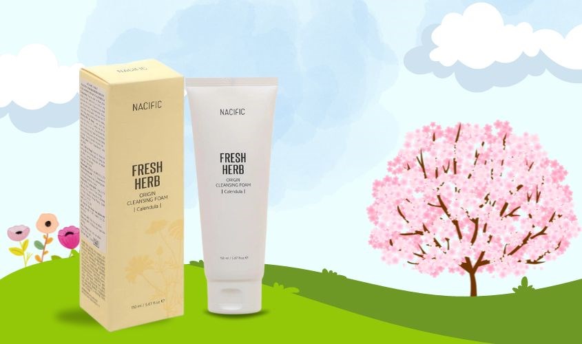 Sữa rửa mặt chiết xuất Hoa Cúc và Keo Ong Nacific Fresh Herb Origin 150 ml 