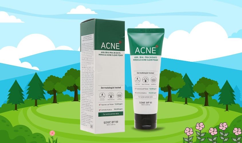 Sữa rửa mặt làm dịu da mụn Some By Mi AHA-BHA-PHA 30 Days Miracle 100 ml