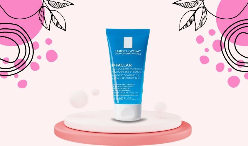 Gel rửa mặt làm dịu và giảm kích ứng cho da dầu mụn và da nhạy cảm La Roche-Posay Effaclar 50 ml