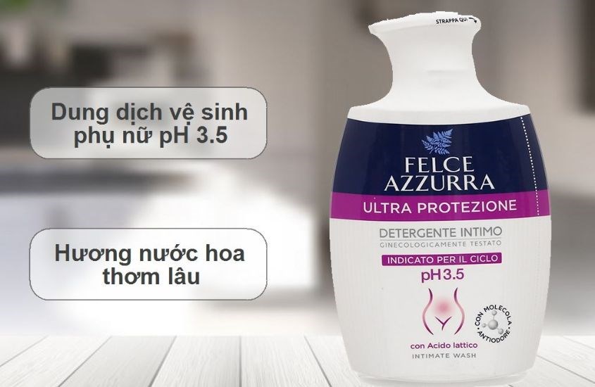 Dung dịch vệ sinh phụ nữ Felce Azzurra pH 3.5 hương nước hoa tươi mát 250 ml
