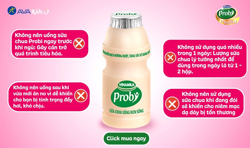 Lưu ý cho mẹ bầu khi uống sữa chua Probi