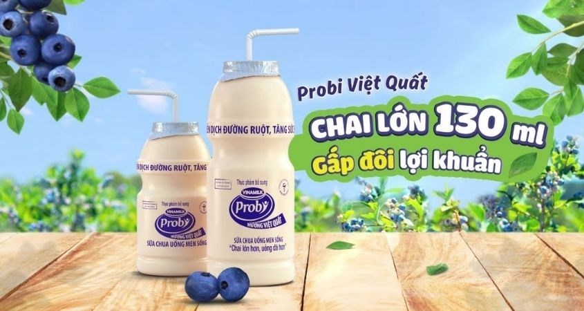 Lốc 5 chai sữa chua uống men sống Vinamilk Probi vị việt quất 65 ml (từ 1 tuổi) Lốc 5 chai sữa chua uống men sống Vinamilk Probi vị việt quất 65 ml (từ 1 tuổi)