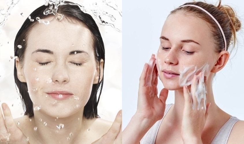 Cách rửa mặt cho da khô