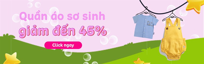 Quần áo sơ sinh giảm đến 45%