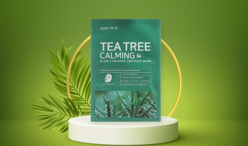 Mặt nạ giấy cấp ẩm làm dịu da Some By Mi Tea Tree Calming Glow Luminous Ampoule Mask