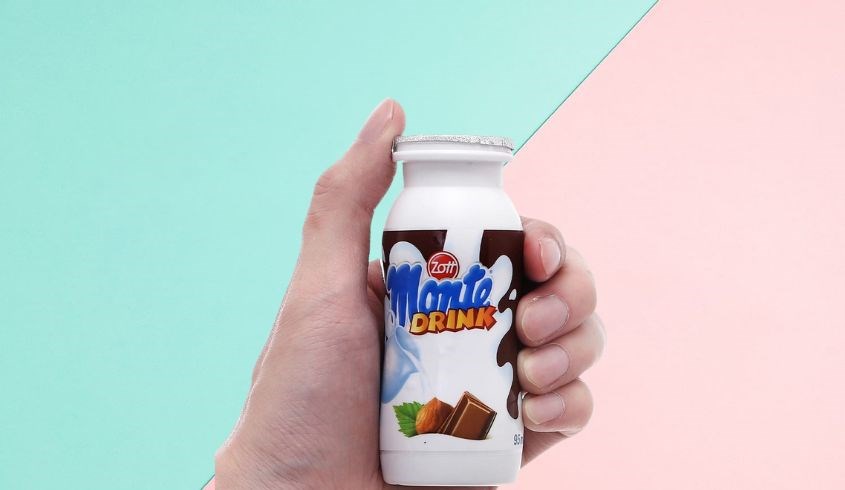 Lốc 4 chai váng sữa Zott Monte Drink vị socola 95 ml (từ 1 tuổi)