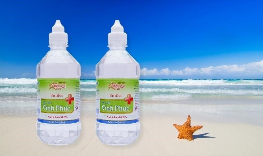 Nước muối sinh lý là loại nước muối đã được pha sẵn theo tỷ lệ 0,9%