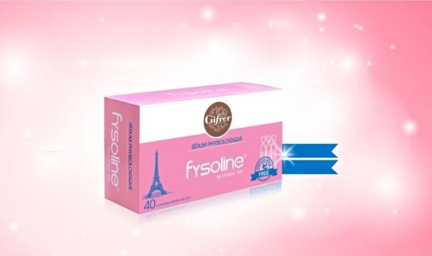 Nước muối sinh lý vệ sinh mắt mũi Fysoline
