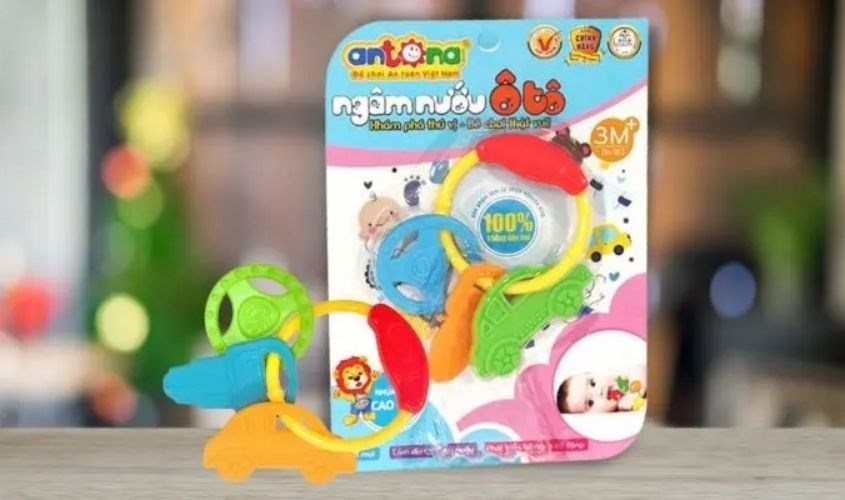Đồ chơi ngậm nướu hình ô tô Antona Đồ chơi ngậm nướu hình ô tô Antona