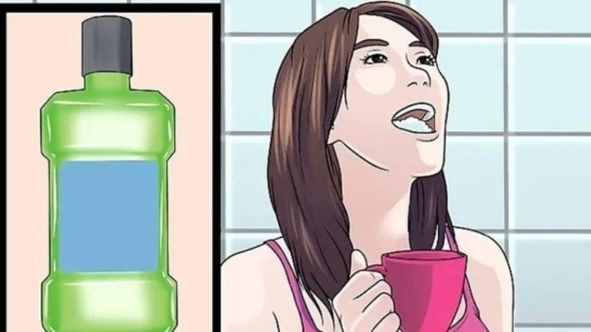 Bước 6: Súc miệng lại với nước sạch