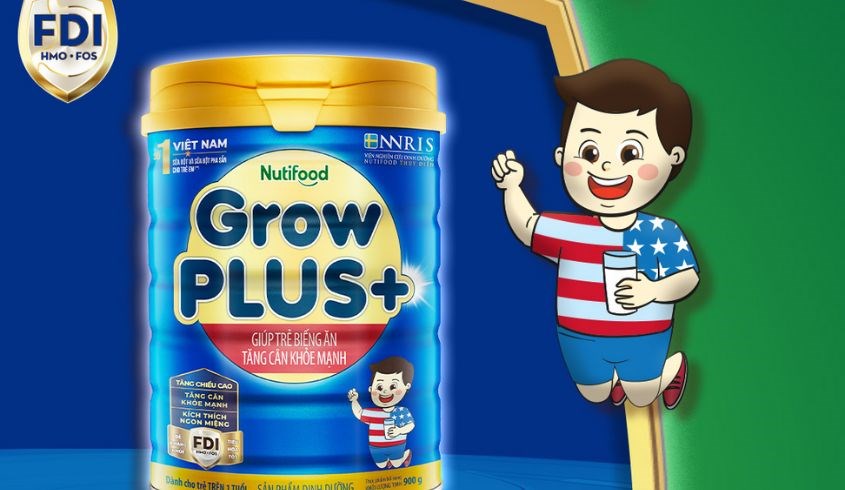 Sữa bột Nutifood GrowPLUS+ xanh hương vani 900g (từ 1 tuổi) Sữa bột Nutifood GrowPLUS+ xanh hương vani 900g (từ 1 tuổi)